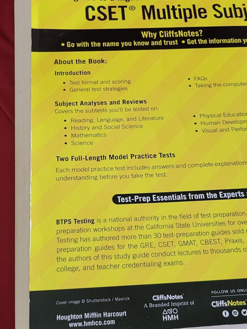CliffsNotes CSET Multiple Subjects Test Prep 4th Edition - Picture 4 of 7